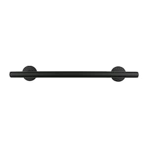 18 in. Wall Mounted Bath Towel Bar Rack for Bathroom Wall, Kitchen, Washroom, Stainless Steel, Matte Black