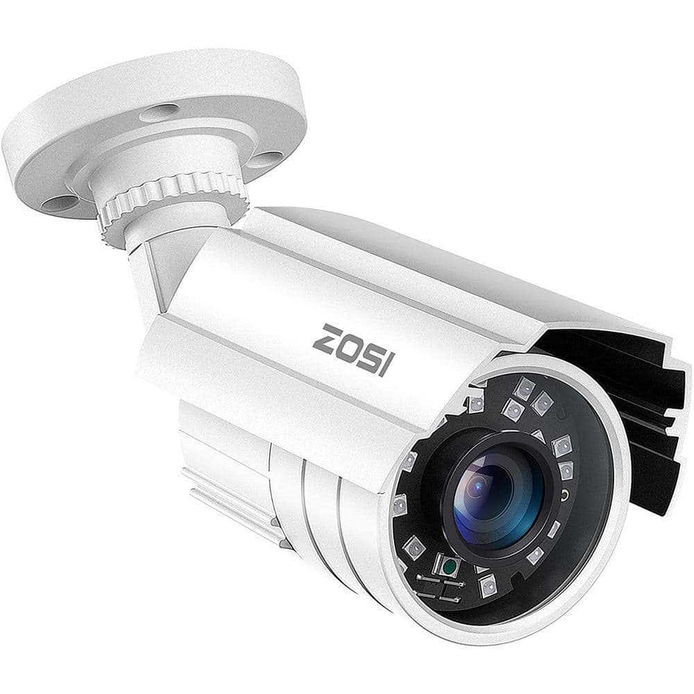 ZOSI 80 ft. Wired 2MP Outdoor Bullet Security Camera Compatible