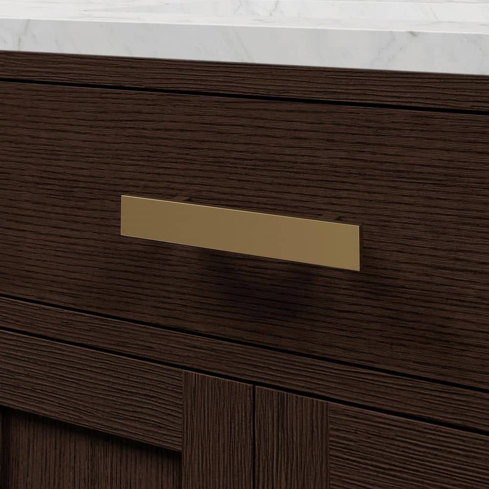 Chestnut 48" Brown Pine Vanity with White Ceramic Sink