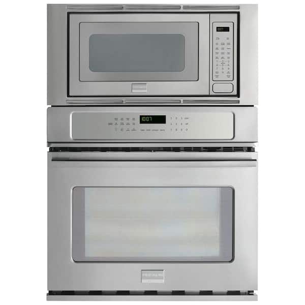 Frigidaire Professional 27 in. Electric Convection Wall Oven with Built-In Microwave in Stainless Steel