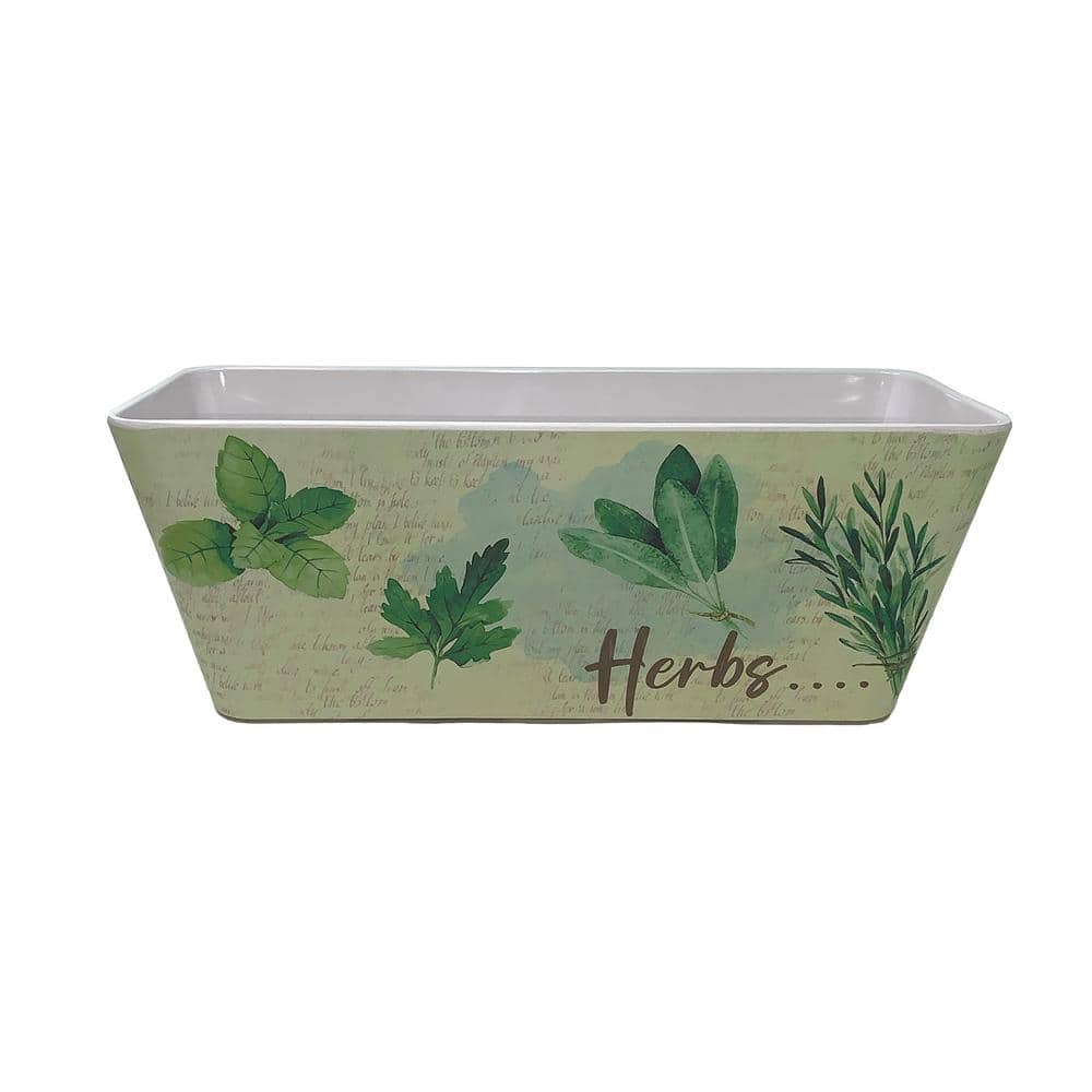 16 in. Herbs Rectangular Self-Watering Bamboo Planter price history on PriceWatchPro
