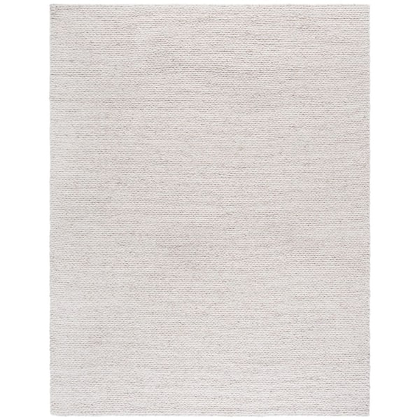 Natura 8 ft. x 10 ft. Light Beige Solid Marle Area Rug
