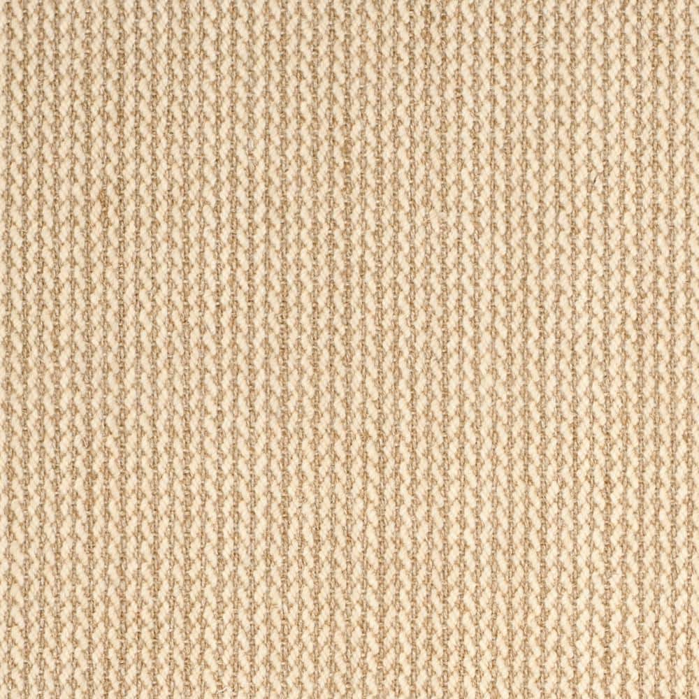 Beige Hand-Knotted Wool Area Rug, 8' x 10'