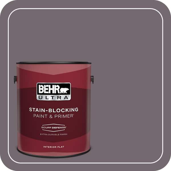BEHR ULTRA 1 gal. #MQ1-33 Sultry Smoke Extra Durable Flat Interior Paint & Primer