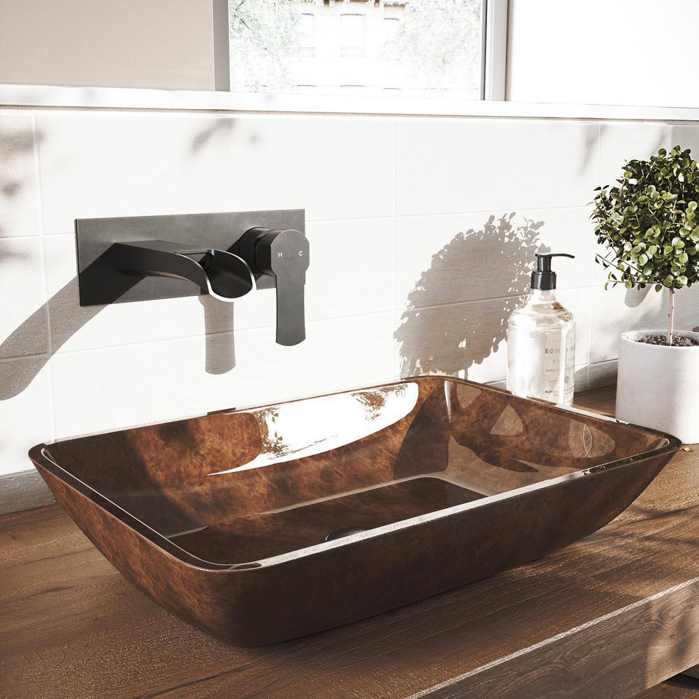 Cornelius Matte Black Wall Mounted Centerset Bathroom Faucet