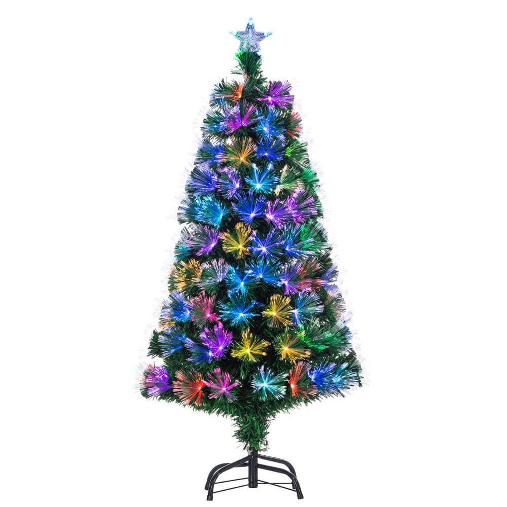 Sterling 4 ft. H Fiber Optic Color-Changing Tree 6522--40M - The Home Depot