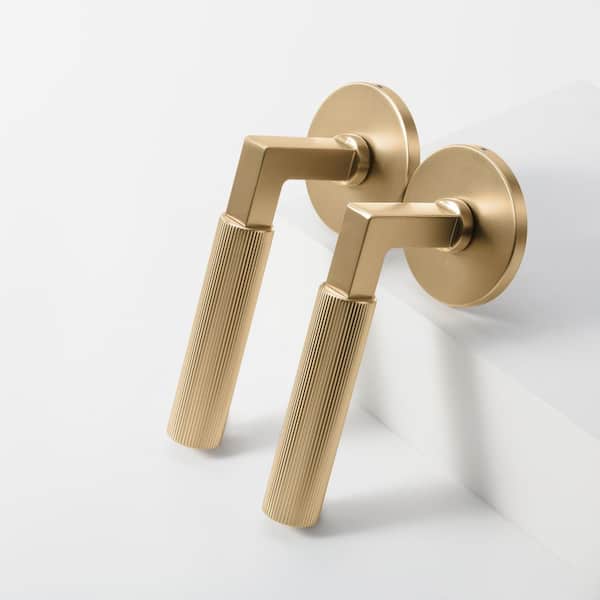 McBowery Mila Champagne Gold Modern Linear Double Dummy Interior