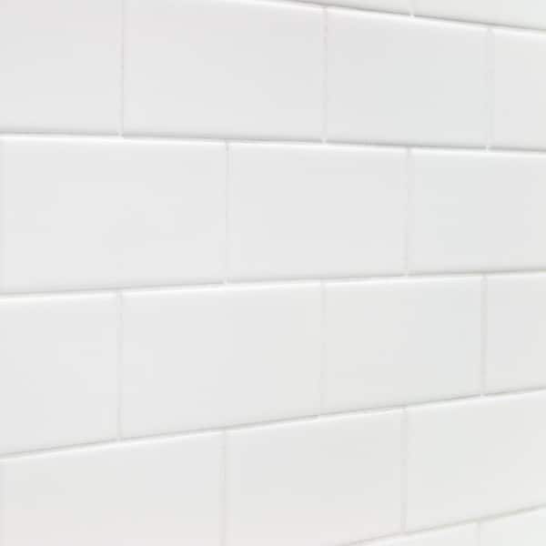 Ivy Hill Tile Essential White 3 in. x 6 in. Matte Ceramic Subway