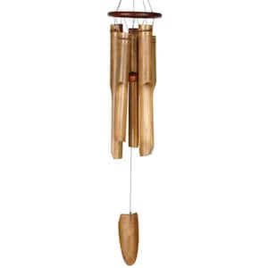 Asli Arts Collection, Ring Bamboo Chime, Large 35 in. Cocoa Wind Chime C253