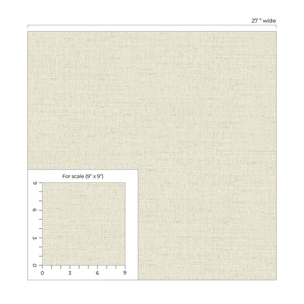 Cream Kaya Faux Paperweave Vinyl Wallpaper Roll