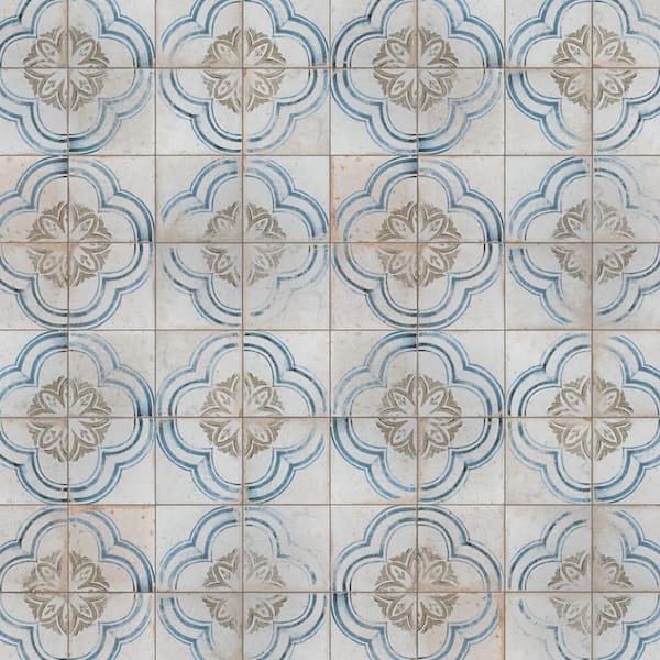 Merola Tile Kings Root Blossom 17-5/8 in. x 17-5/8 in. Ceramic