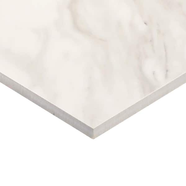 Daltile Perpetuo Timeless White 24 in. x 24 in. Polished Porcelain