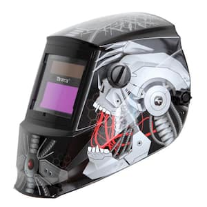 Solar Power Auto Darkening Welding Helmet with Viewing Size 3.86 in. x 1.73 in. Great for MMA, MIG, TIG