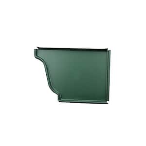 6 in. Forest Green Aluminum Right End Cap