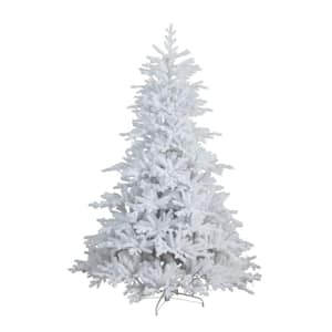 7 ft. Pre-Lit Artificial White California Spruce Christmas Tree with 440 Color Changing LED Lights