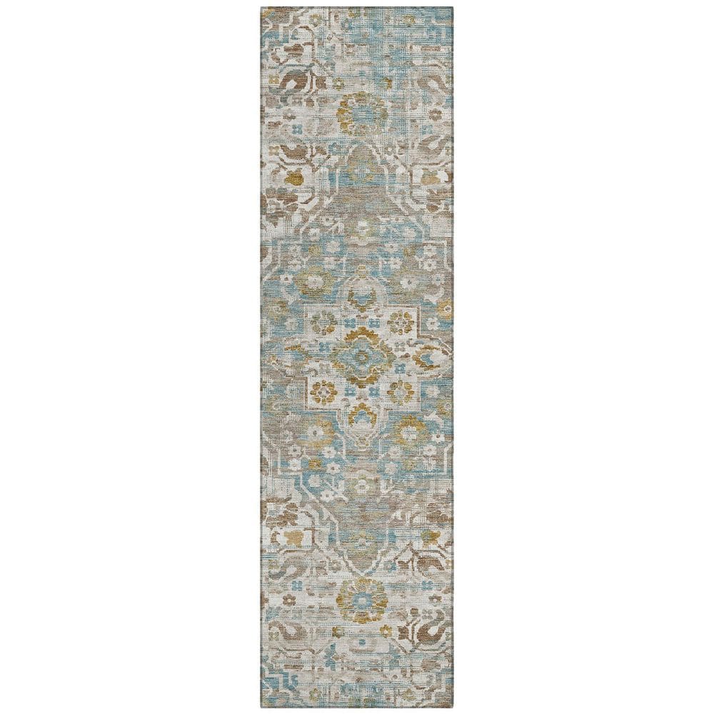 Chantille Machine Washable Indoor/Outdoor Abstract ACN2782 Ivory 2 ft. x 7 ft. Runner Rug price history on PriceWatchPro