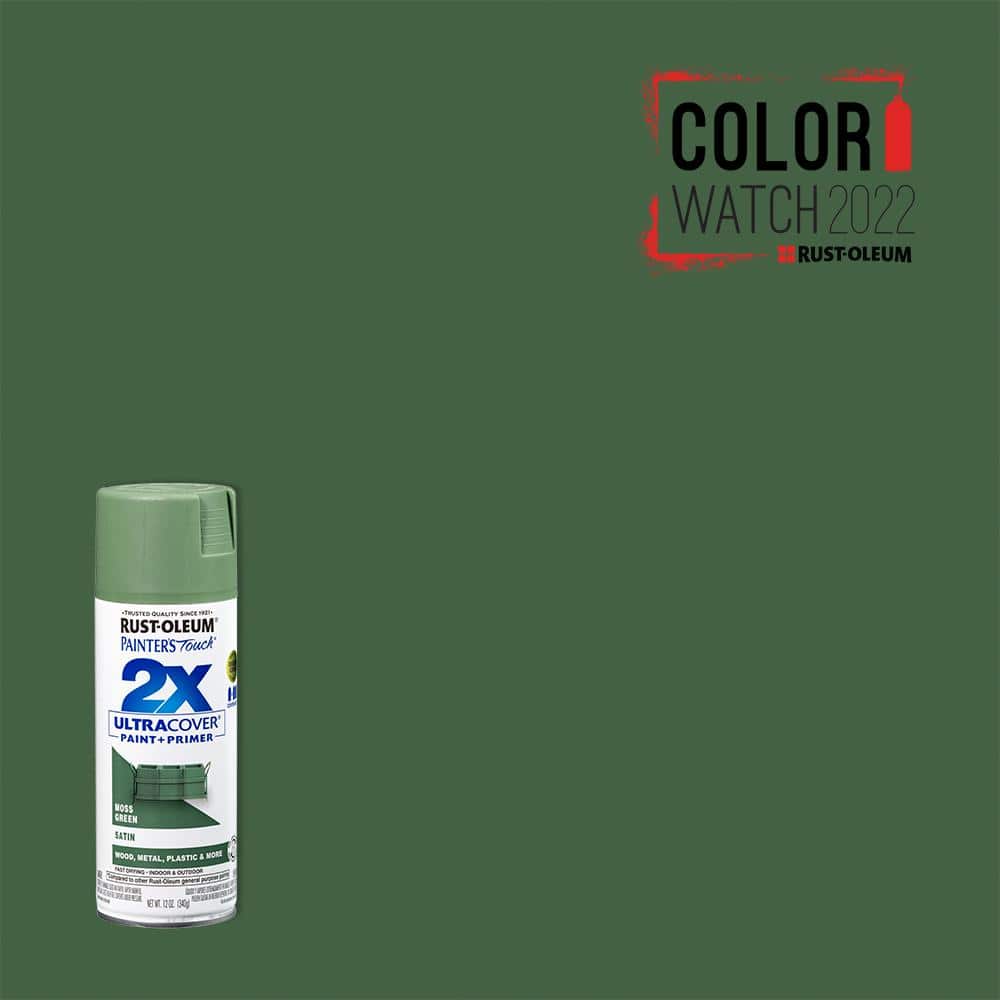 picar Sabio tímido Rust-Oleum Painter's Touch 2X 12 oz. Satin Moss Green General Purpose Spray  Paint 334075 - The Home Depot
