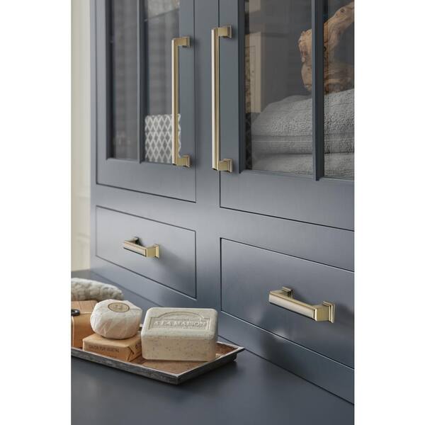 Amerock Appoint 3 in. (76mm) Traditional Golden Champagne Bar