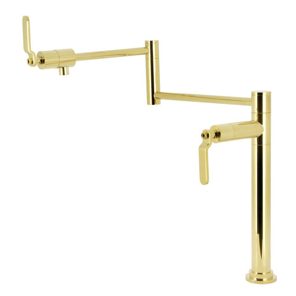 Whitaker Deck Mount Pot Filler in Polished Brass price history on PriceWatchPro