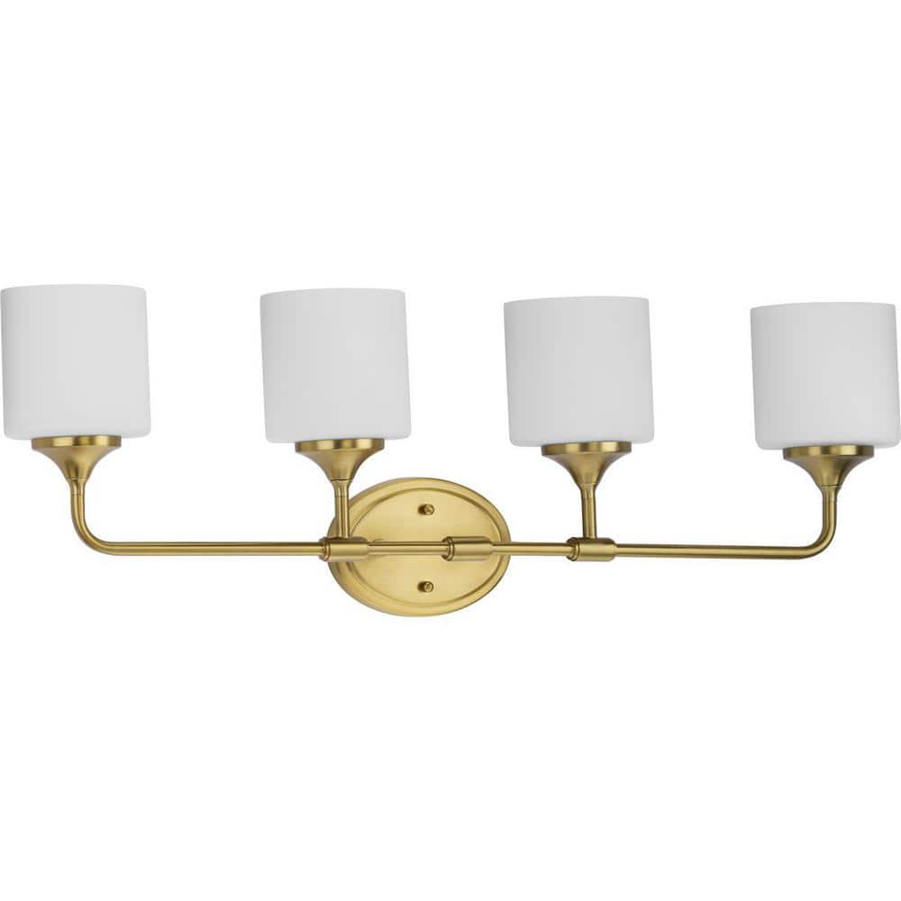 Lynzie 4-Light Brushed Gold Bath Vanity Light