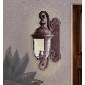 Ardmore 2-Light Vintage Rust Outdoor Wall Lantern Sconce