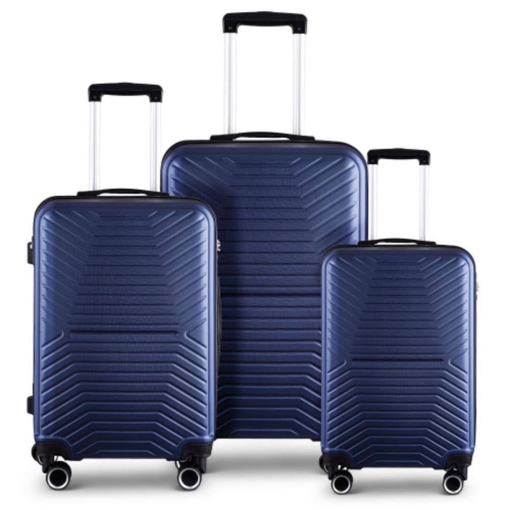 Luggage Expandable Suitcase ABS 3-Piece Set with TSA Lock Spinner Carry ...