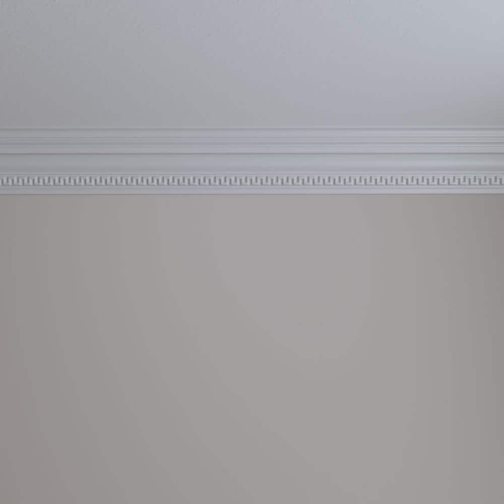 Primed White Urethane Crown Moulding 94.5" Length