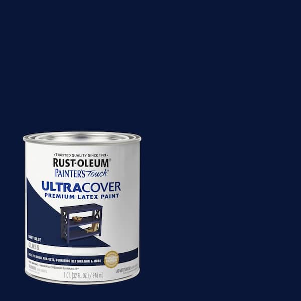 32 oz. Ultra Cover Gloss Navy Blue General Purpose Paint