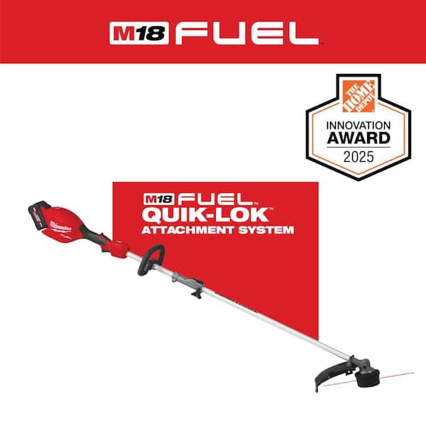 M18 FUEL 18V 16 in. Brushless Cordless Battery Powered String Trimmer w/QUIK-LOK Attachment Capability & 8.0 Ah Battery
