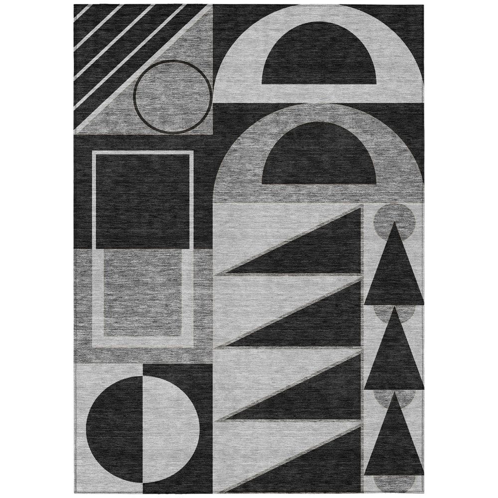 Chantille Machine Washable Indoor/Outdoor Abstract ACN2607 Black 10 ft. x 14 ft. Area Rug price history on PriceWatchPro