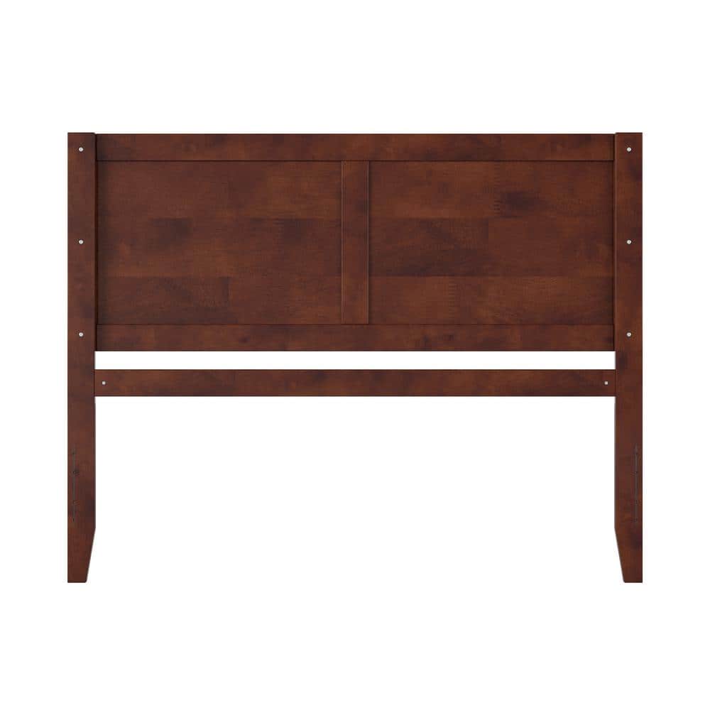 Canyon Walnut Queen Wood Headboard with USB Charger