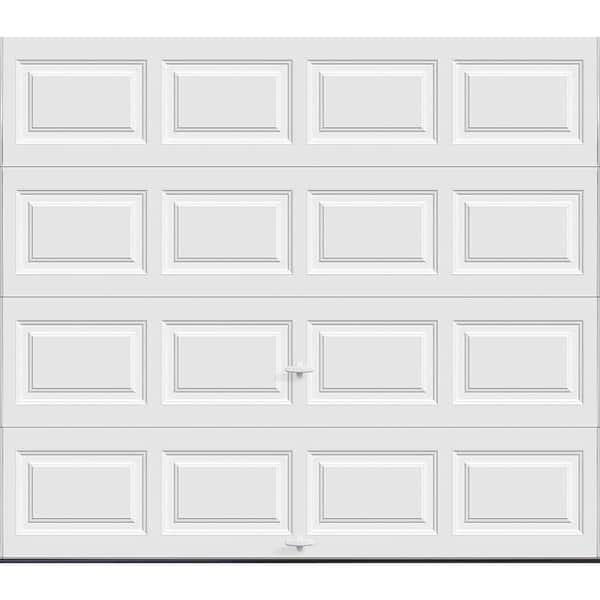 Clopay Classic Steel Short Panel 9 ft x 7 ft Insulated 6.5 R-Value  White Garage Door without Windows