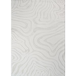 "Ava" 2' x 3' Cream Abstract Area Rug