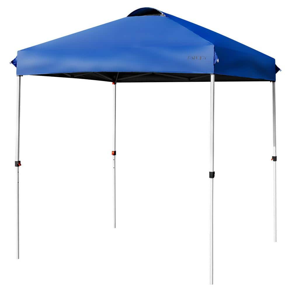 6.6 ft. x 6.6 ft. Blue Pop-up Canopy Tent with Roller Bag