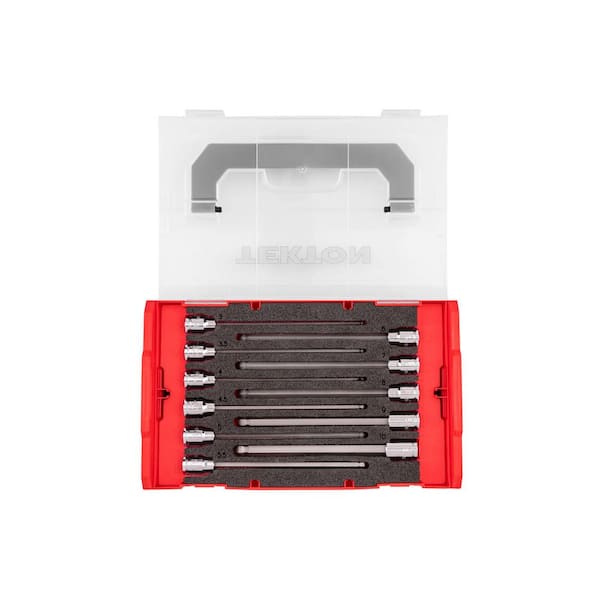 3/8 in. Drive Long Ball End Hex Bit Socket Set with Mini Stacking Tool Box, 11-Piece (3-10 mm)