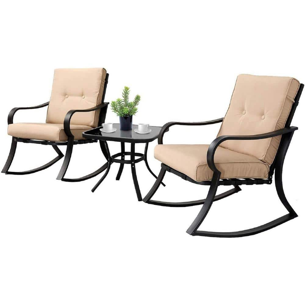 metal rocking patio set