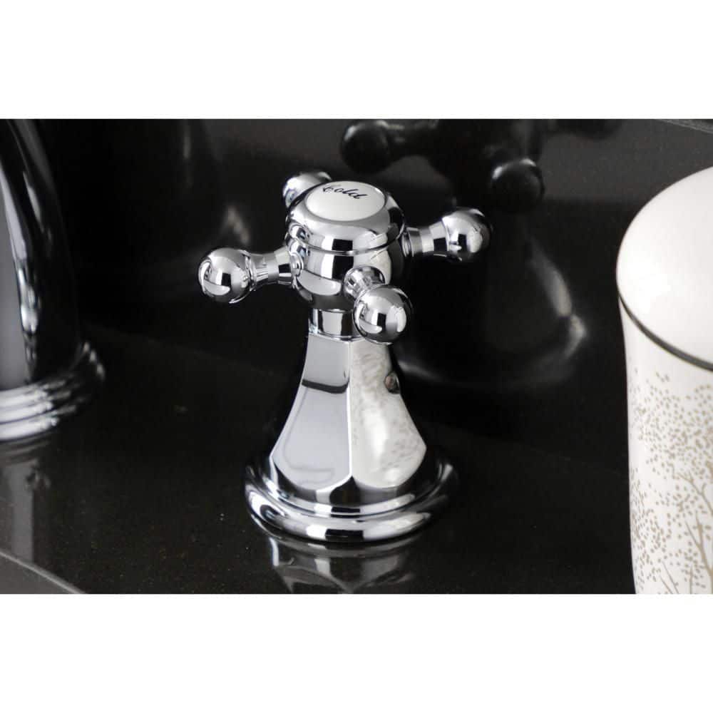 Metropolitan Polished Chrome Widespread Bathroom Faucet with Dual Cross Handles