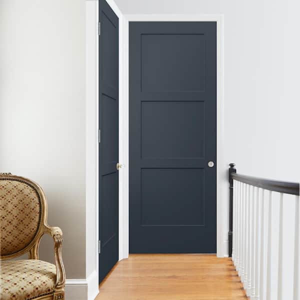 36 in. x 96 in. Birkdale Denim Stain Smooth Hollow Core Molded Composite Interior Door Slab