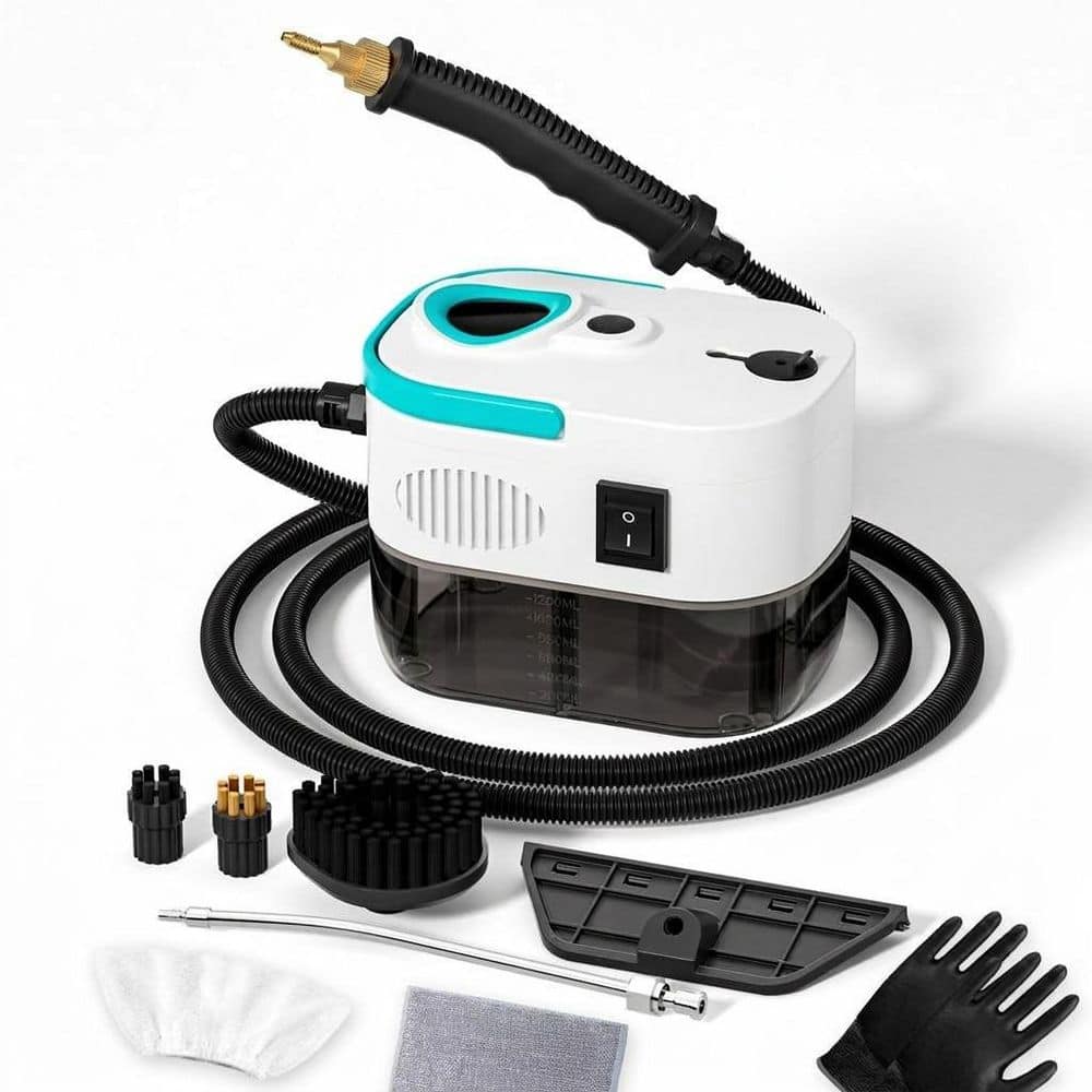 1500W High Pressure Corded Steam Cleaner with 1.27Qt Tank, 15s Fast Heat, 6-Level Adjustable Steam, 15pcs Kit price history on PriceWatchPro