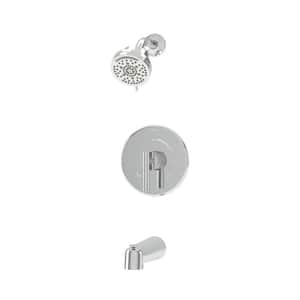 Dia HydroMersion Tub and Shower Faucet Trim Kit Single Handle Multi Spray - 1.5 GPM (Valve Not Included)