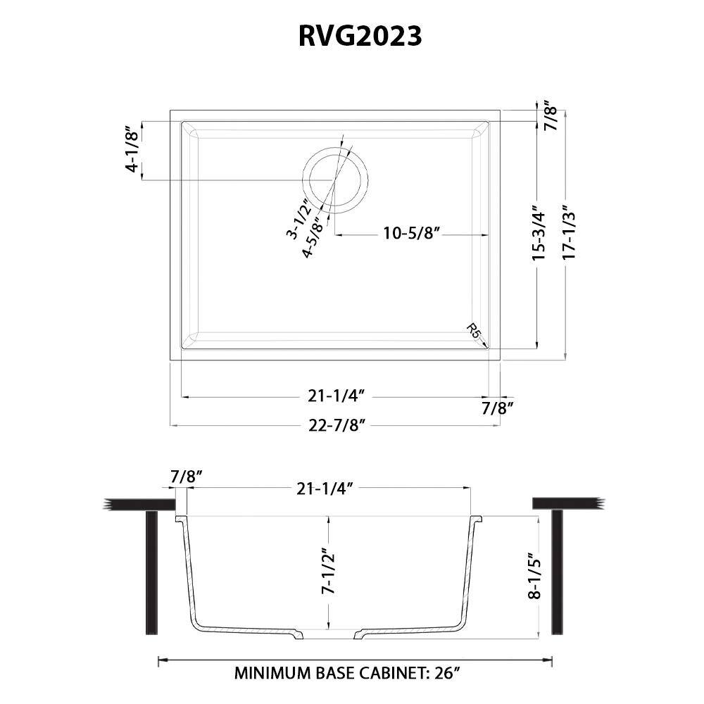 Midnight Black Granite Composite Single Bowl Kitchen Sink