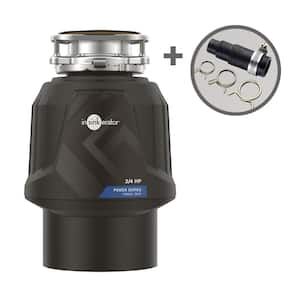 Power .75HP, 3/4 HP Garbage Disposal, EZ Connect Continuous Feed Food Waste Disposer with Dishwasher Connector Kit