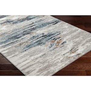 San Francisco Blue 7 ft. x 9 ft. Abstract Indoor Area Rug