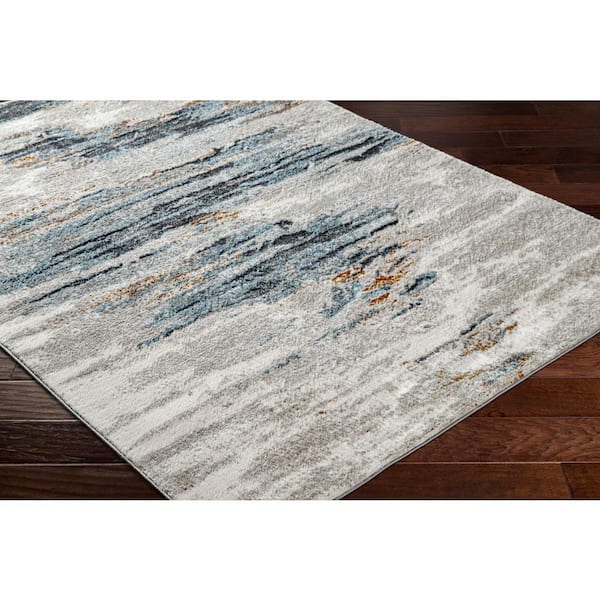 San Francisco Blue 7 ft. x 9 ft. Abstract Indoor Area Rug