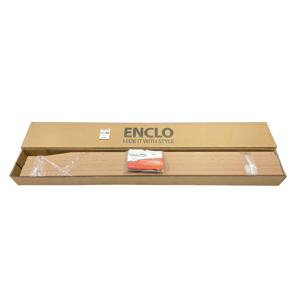 Fresno Cedar Color WoodTek Vinyl Privacy Screen Kit, 2 Panels