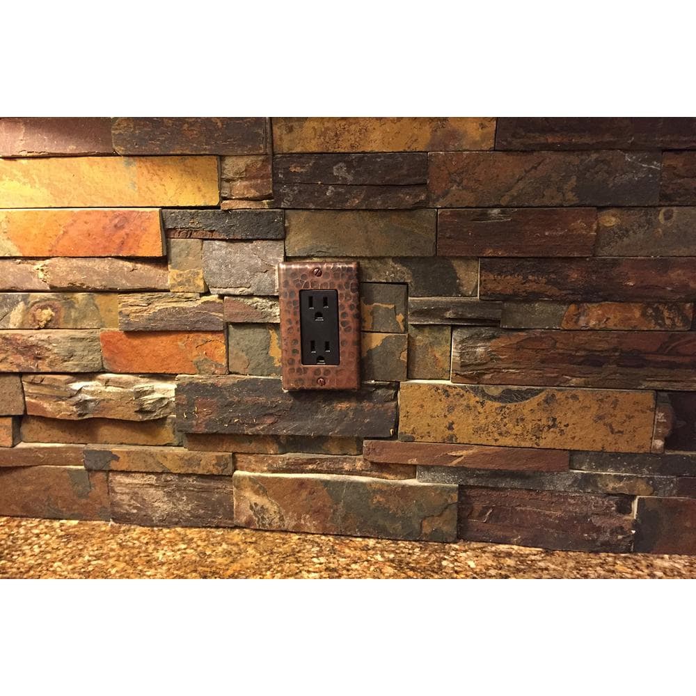 1 Gang Hammered Copper Ground Fault/Rocker GFI Switch Plate, Oil Rubbed Bronze (Quantity 4) price history on PriceWatchPro