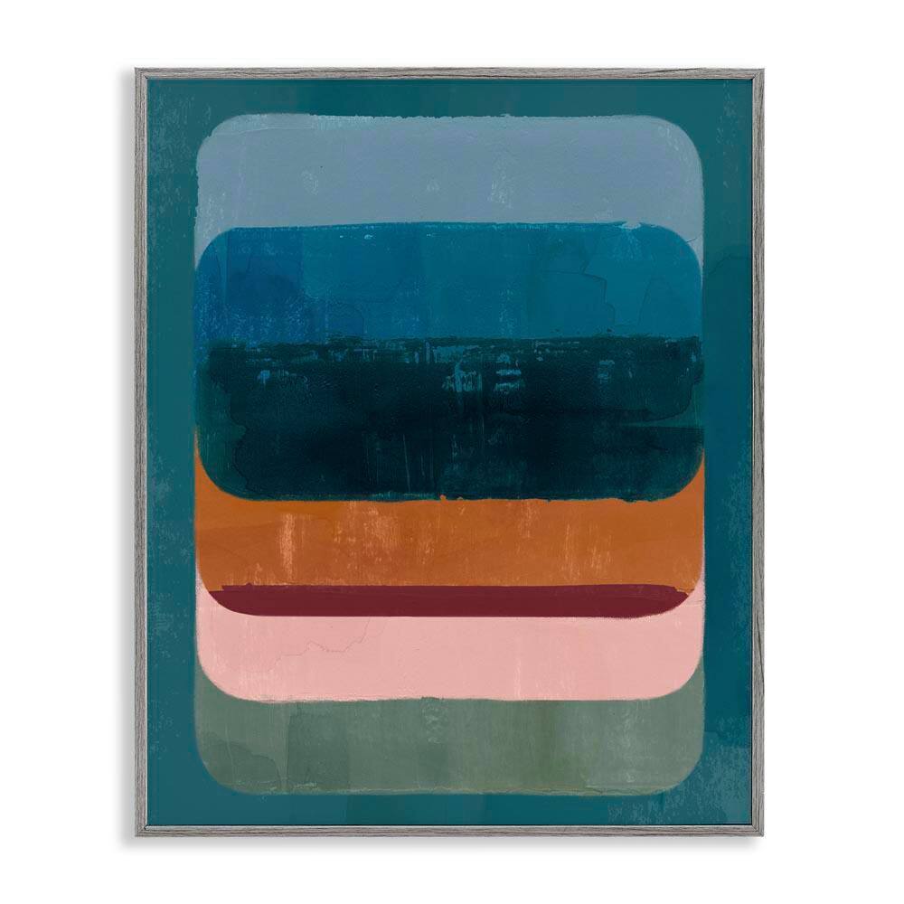 Southwestern Inspired Pattern by Victoria Barnes Gray Framed Abstract Giclee Art Print 14 in. x 11 in. price history on PriceWatchPro