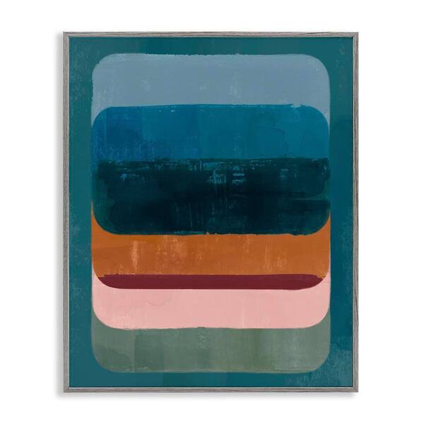 Stupell Industries Southwestern Inspired Pattern by Victoria Barnes Gray Framed Abstract Giclee Art Print 30 in. x 24 in.