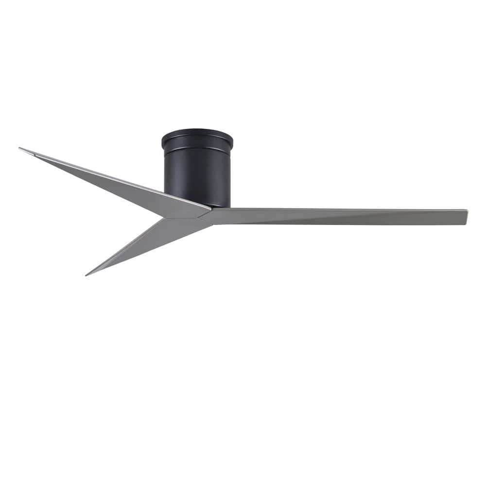 Atlas Eliza 56 in. Indoor/Outdoor Matte Black Ceiling Fan with Remote Control and Wall Control -  EKH-BK-BN