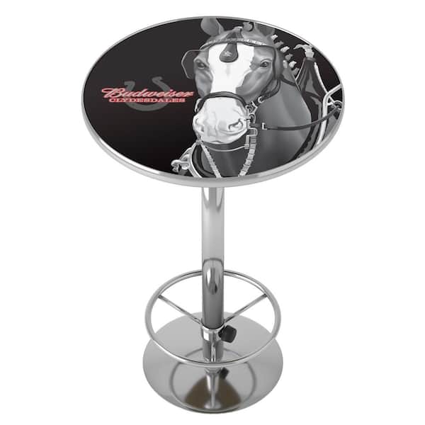 Unbranded Budweiser Clydesdale Black 42 in. Bar Table AB11CLY B HD